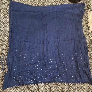 Blue sparkly scarf